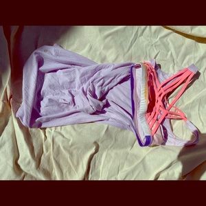 LuLulemon open back built in bra size 6